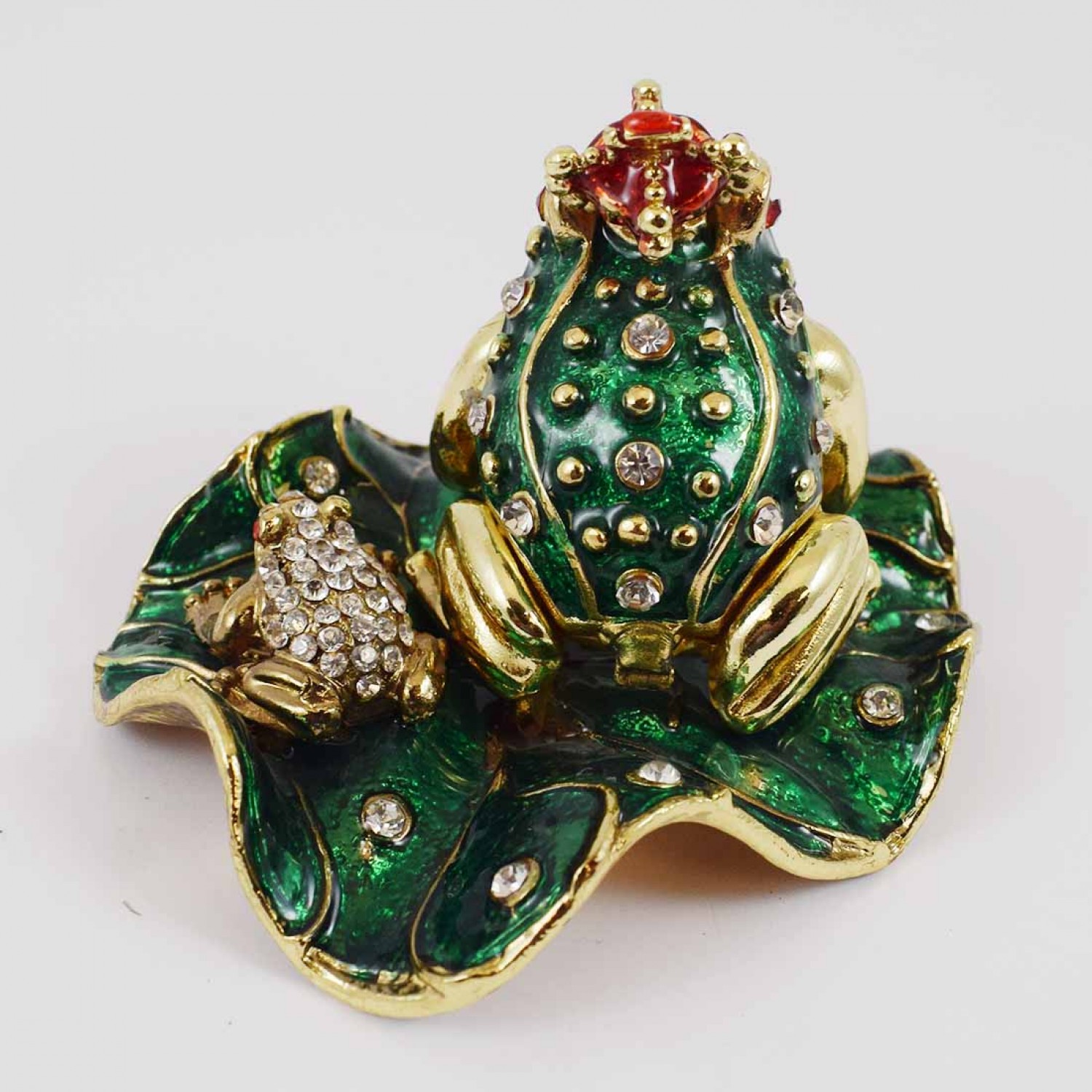 ceramic frog prince figurine